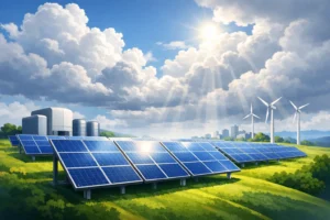 A Cloudy Sky Still Generates Solar Energy